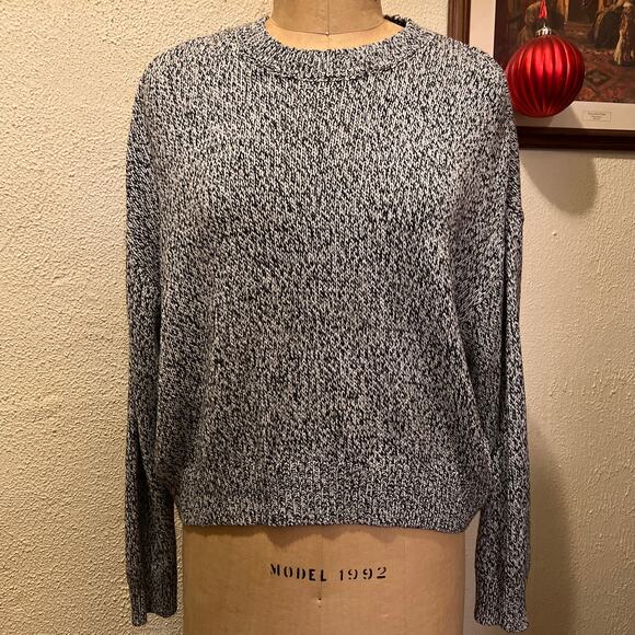 H&M Divided Marble Pullover Crew Neck Sweater Size L - Picture 2 of 11